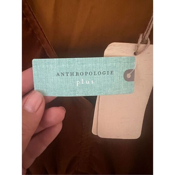 NWT Anthropologie Let Me Be Asymmetrical Velvet Dress 2XL - Picture 10 of 10